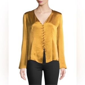 Joie Gold Button-Down Blouse